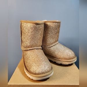 Classic Short II Gold Glitter Toddler Ugg Boots